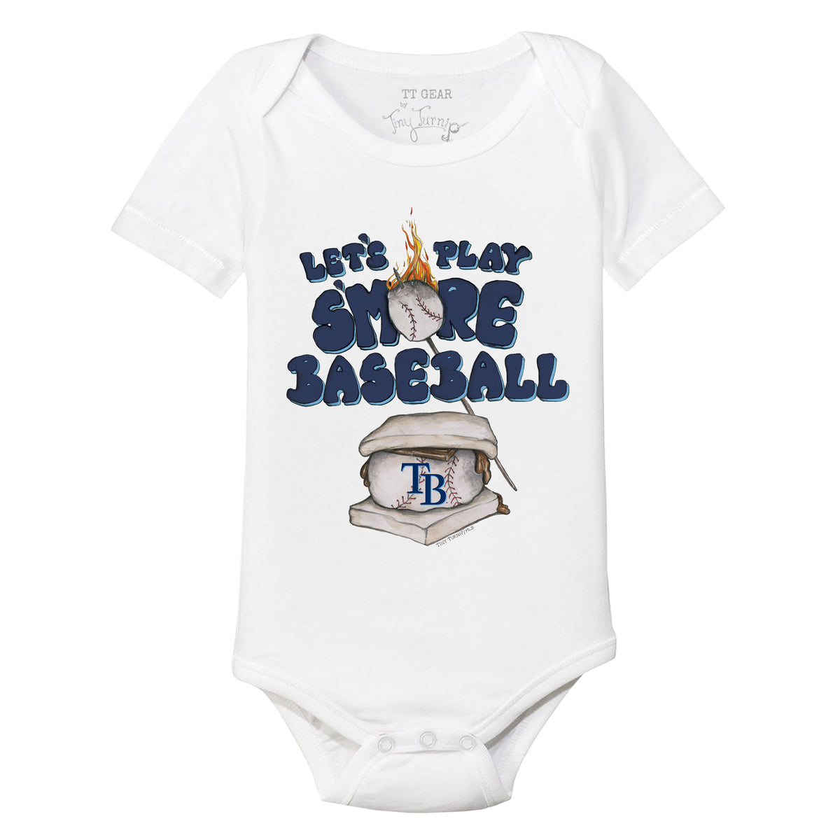 Tampa Bay Rays Slugger Short Sleeve Snapper 18M / White