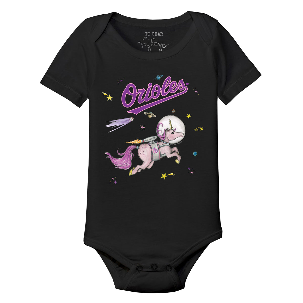 Baltimore Orioles Space Unicorn Tee Shirt