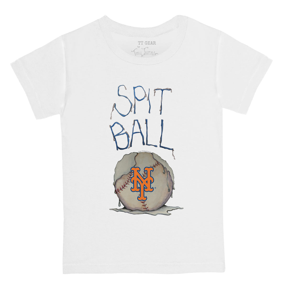 Lids New York Mets Tiny Turnip Youth Nacho Helmet T-Shirt - White