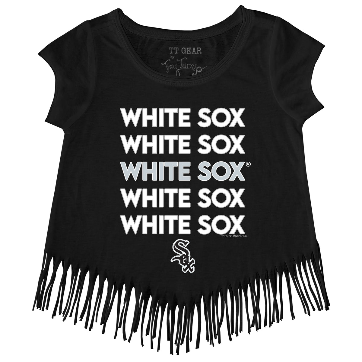 Youth Tiny Turnip White Chicago Sox State Outline T-Shirt Size: Extra Large