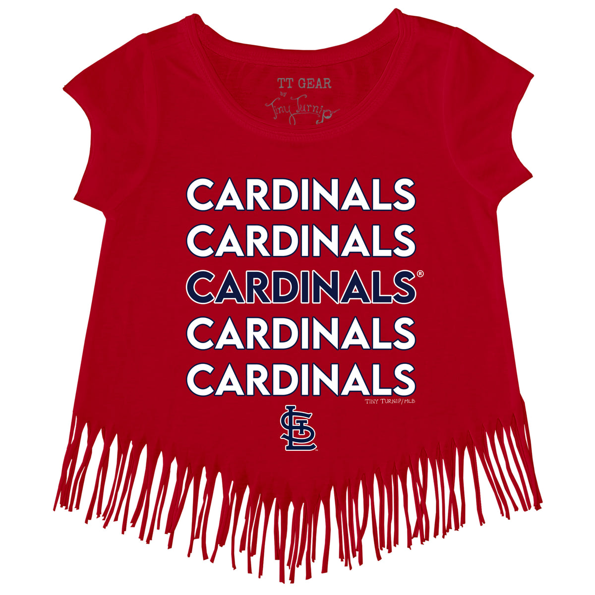 Youth Tiny Turnip White St. Louis Cardinals Stacked T-Shirt Size: Small