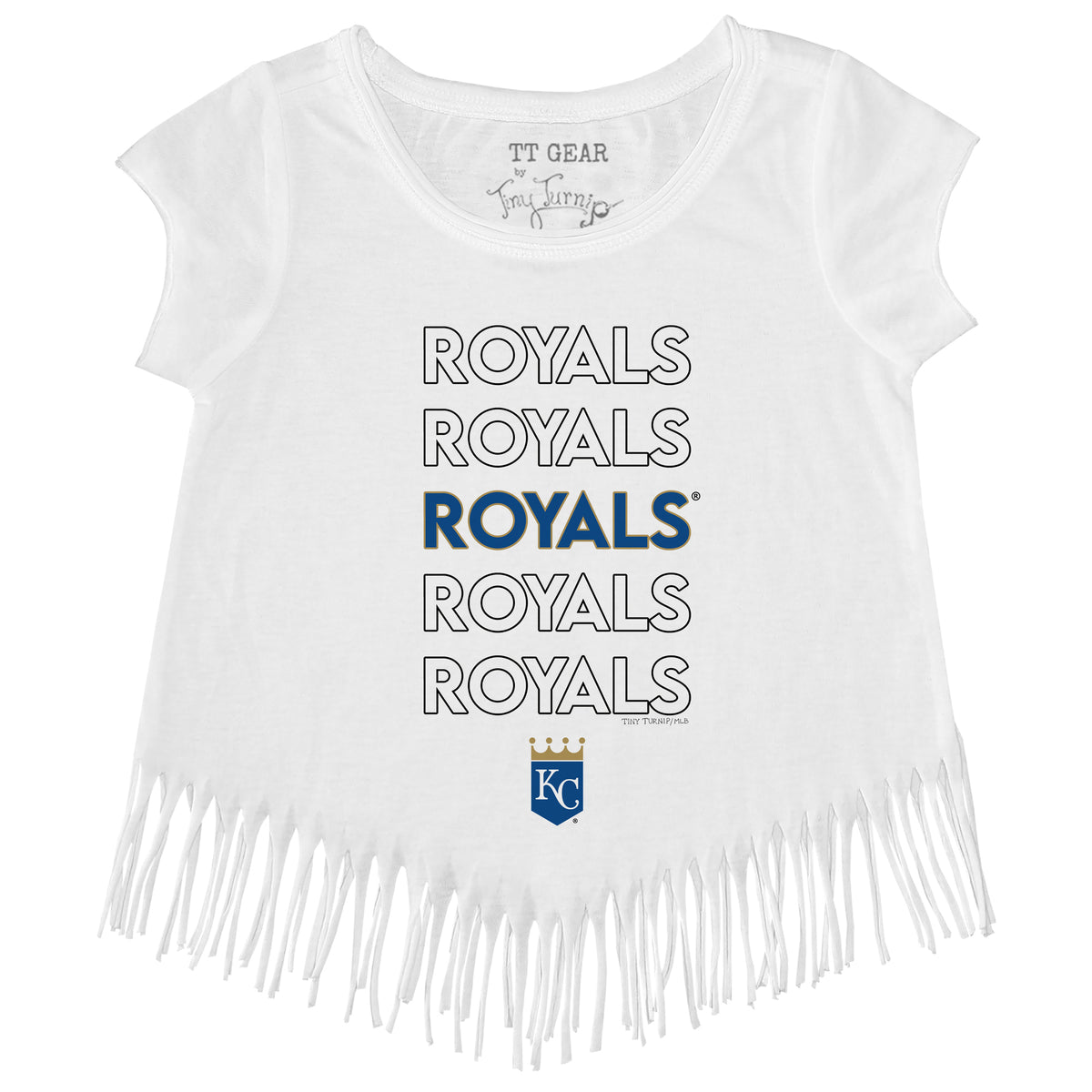 Kansas City Royals Hot Bats Fringe Tee 3T / Royal Blue