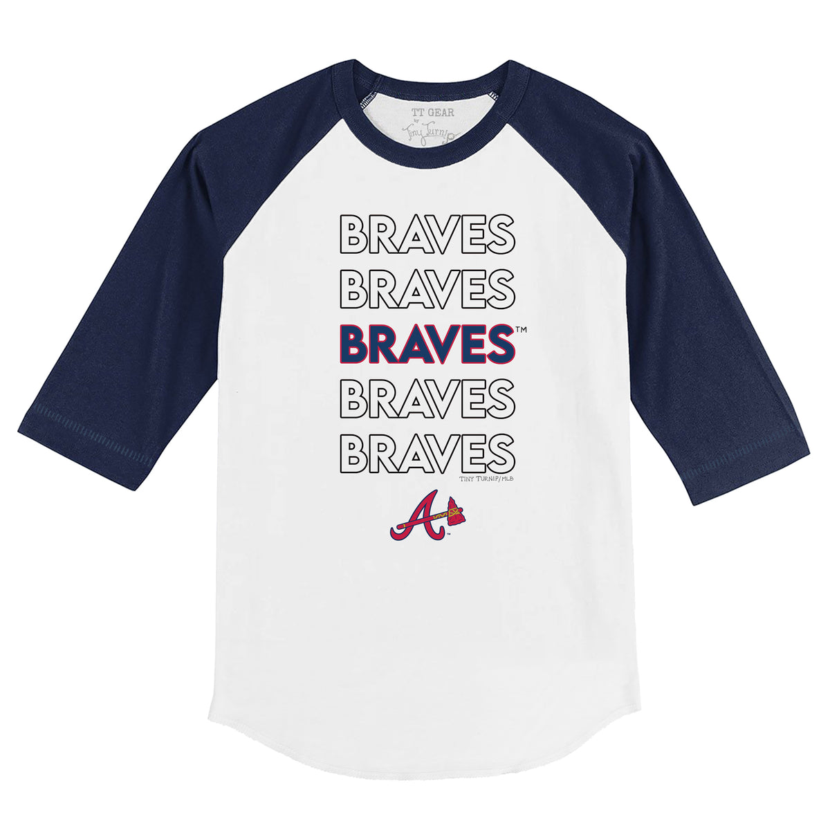 MLB Atlanta Braves Women's Short Sleeve V-Neck T-Shirt - M