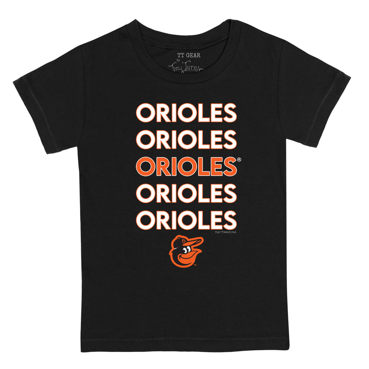 Baltimore Orioles State Outline Tee Shirt 3T / White