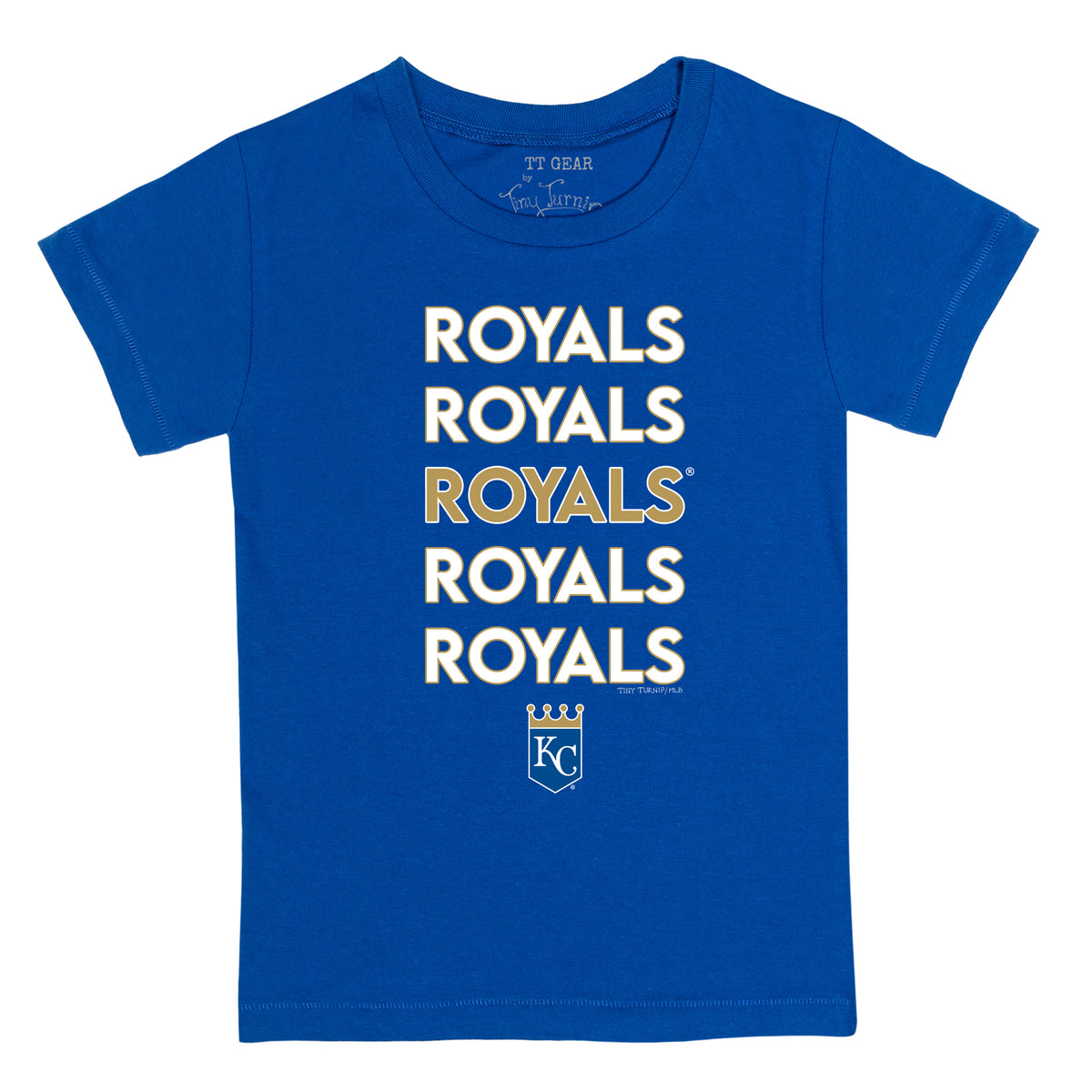 Youth Tiny Turnip Royal Kansas City Royals Stega T-Shirt Size: Extra Large