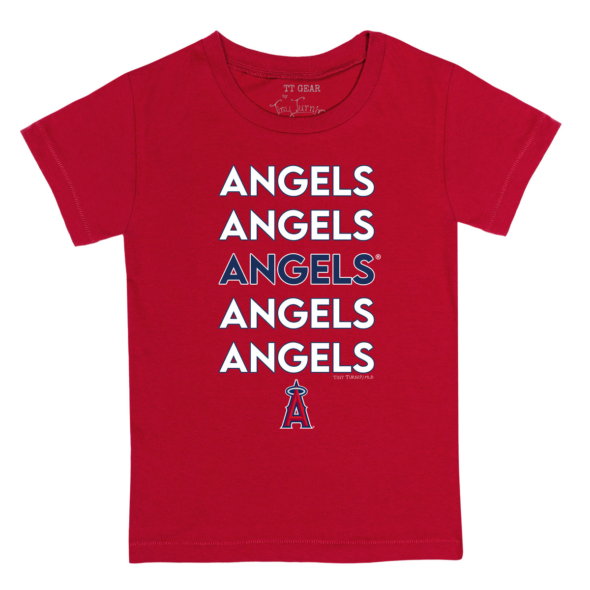 Tiny Turnip Los Angeles Angels Unicorn Tee Shirt Women's XL / Red