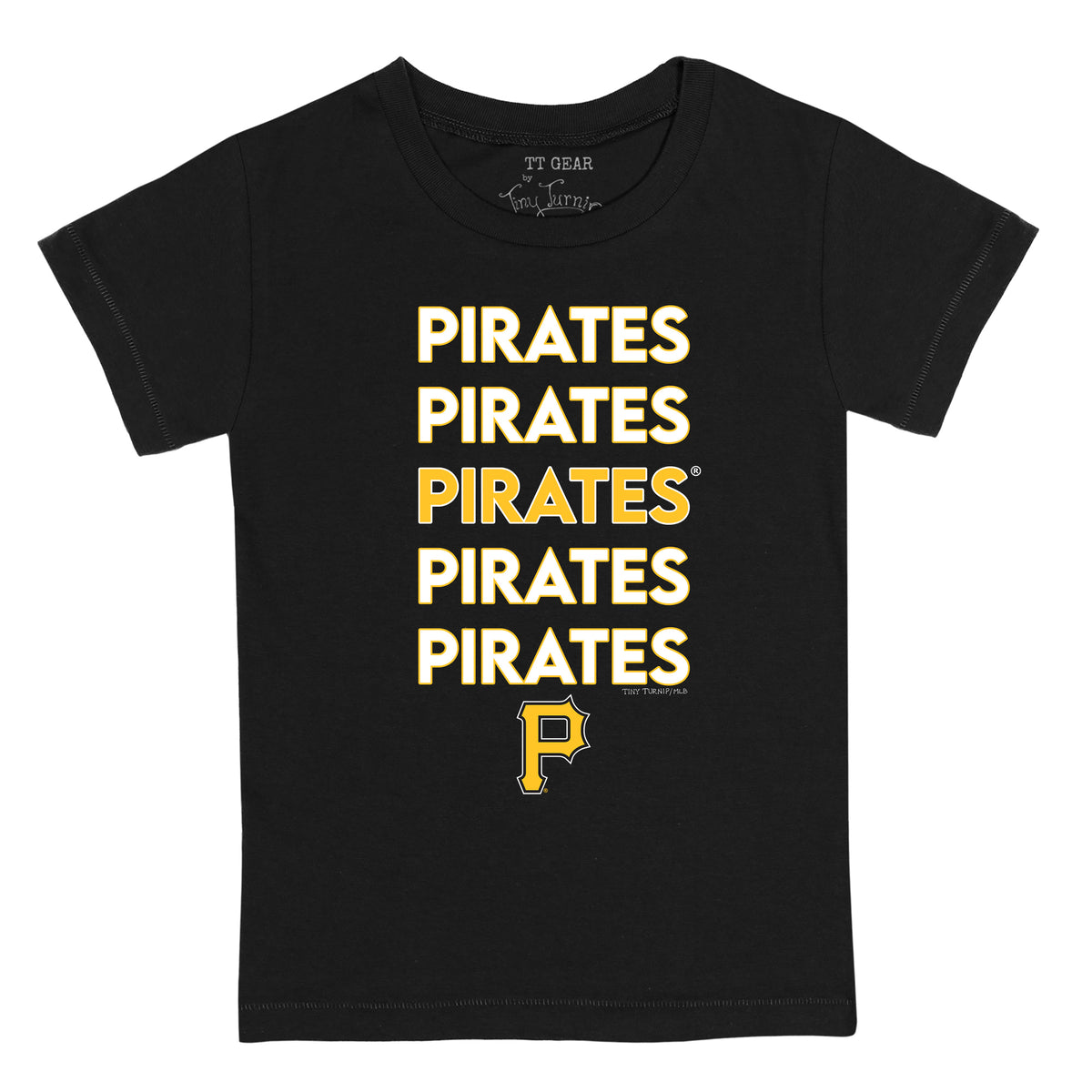 Youth Tiny Turnip White Pittsburgh Pirates Stacked T-Shirt Size: Extra Large
