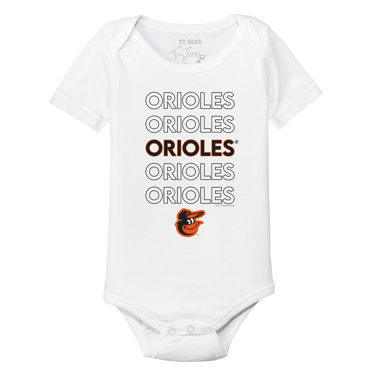 Baltimore Orioles State Outline Short Sleeve Snapper