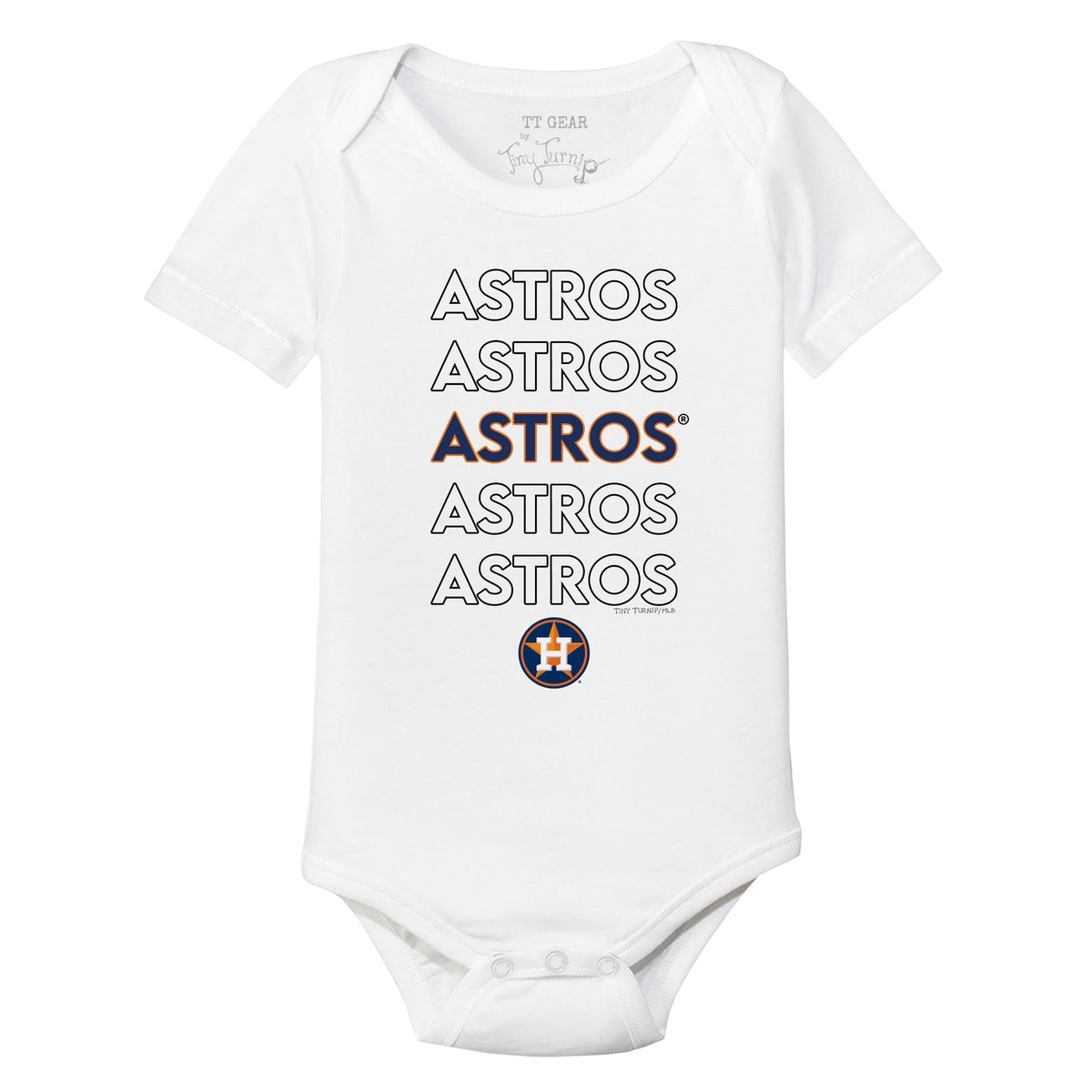 Infant Tiny Turnip White Houston Astros Sugar Skull T-Shirt