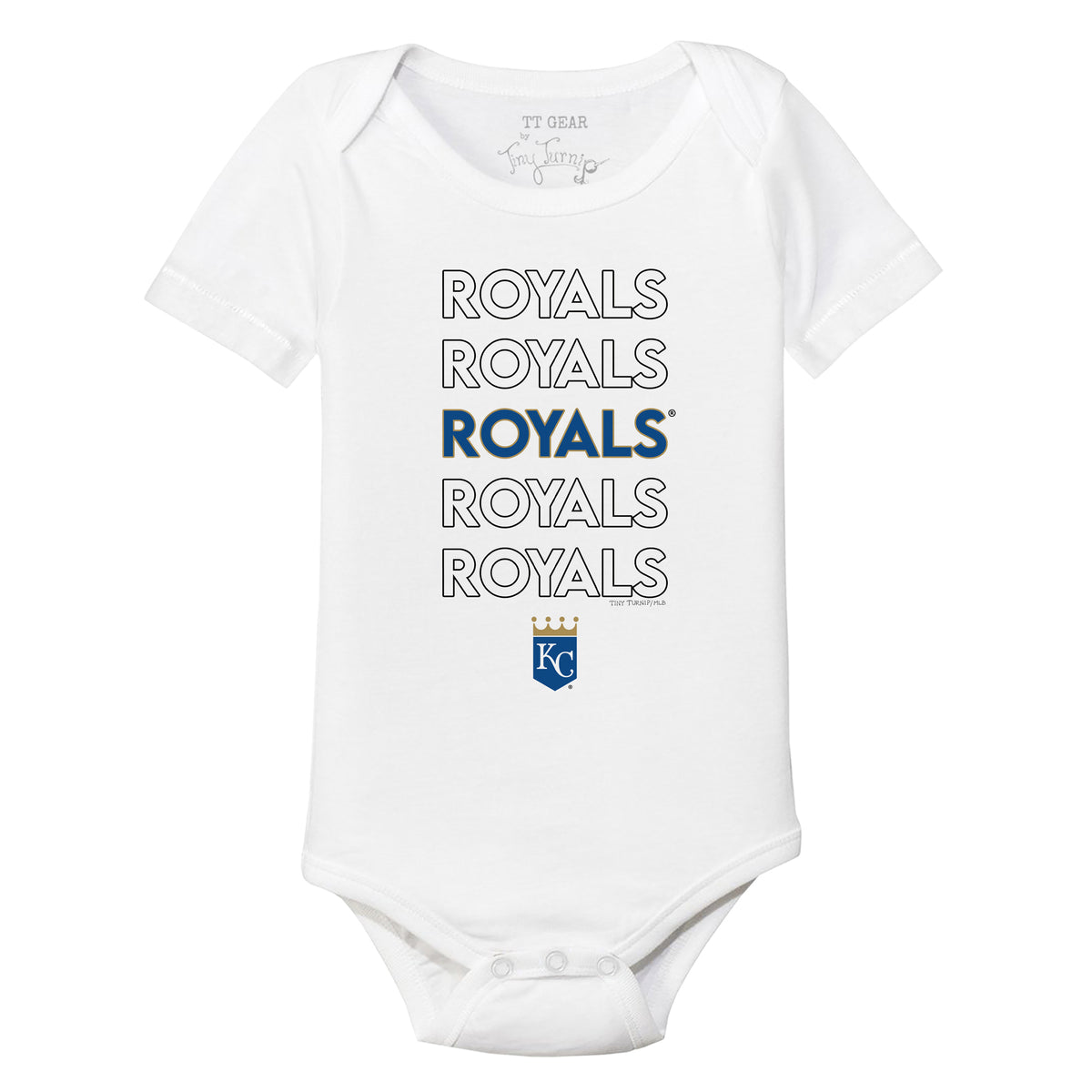 Kansas City Royals Lucky Charm Short Sleeve Snapper 6M / White