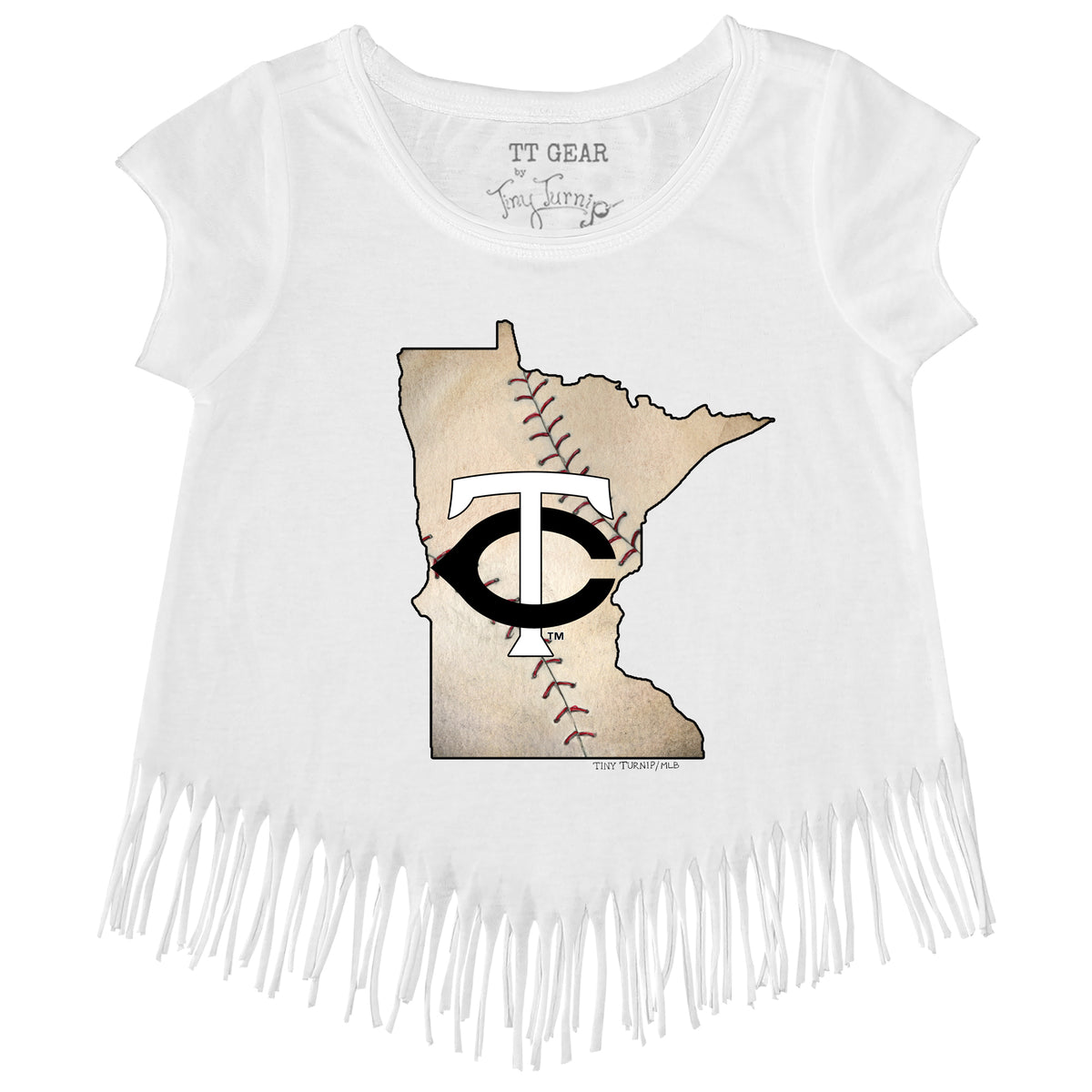 Infant Tiny Turnip Navy Minnesota Twins Baseball Cross Bats T-Shirt