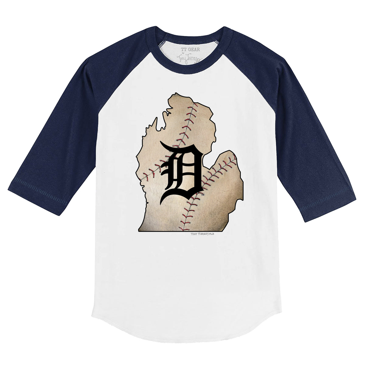 Lids Detroit Tigers Tiny Turnip Infant I Love Dad 3/4-Sleeve Raglan T-Shirt  - White/Black