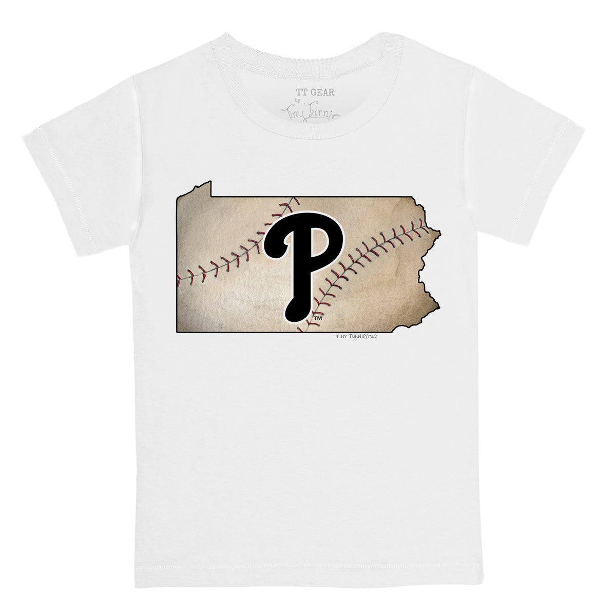 Youth Tiny Turnip White Philadelphia Phillies Fastball T-Shirt Size: Extra Large