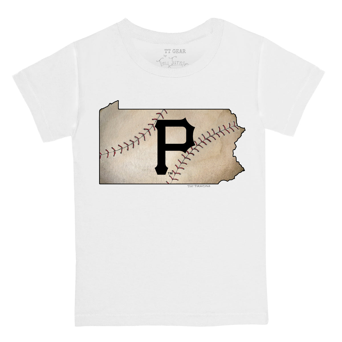 Lids Pittsburgh Pirates Tiny Turnip Women's Stitched Baseball 3/4-Sleeve  Raglan T-Shirt - White/Black