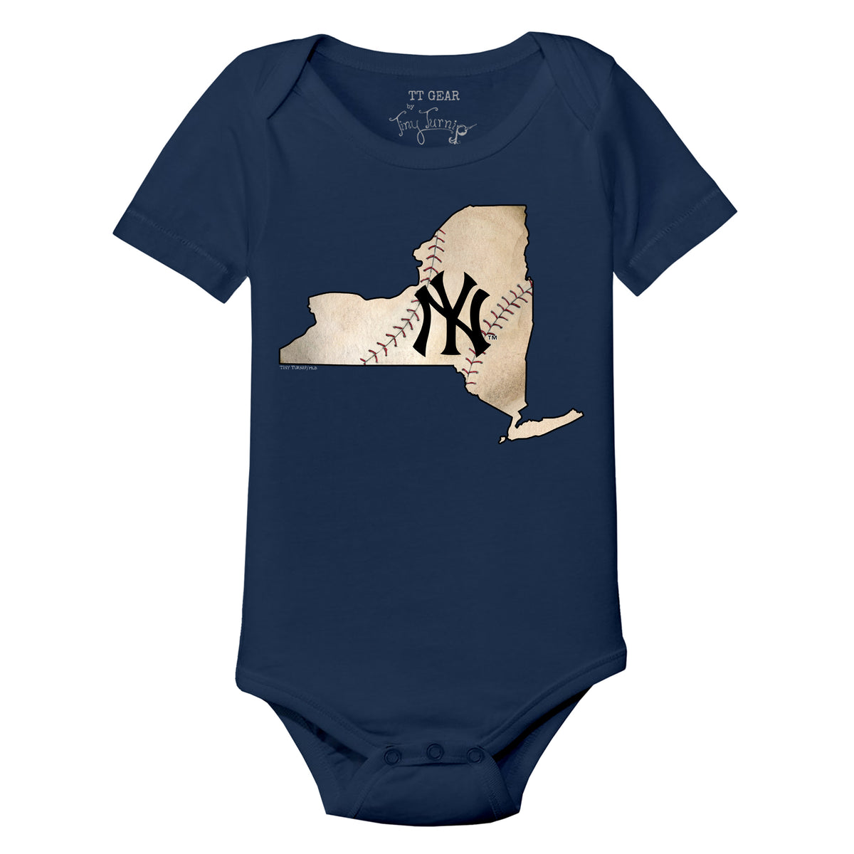 New York Yankees Tiny Turnip Toddler Baseball Crossbats T-Shirt