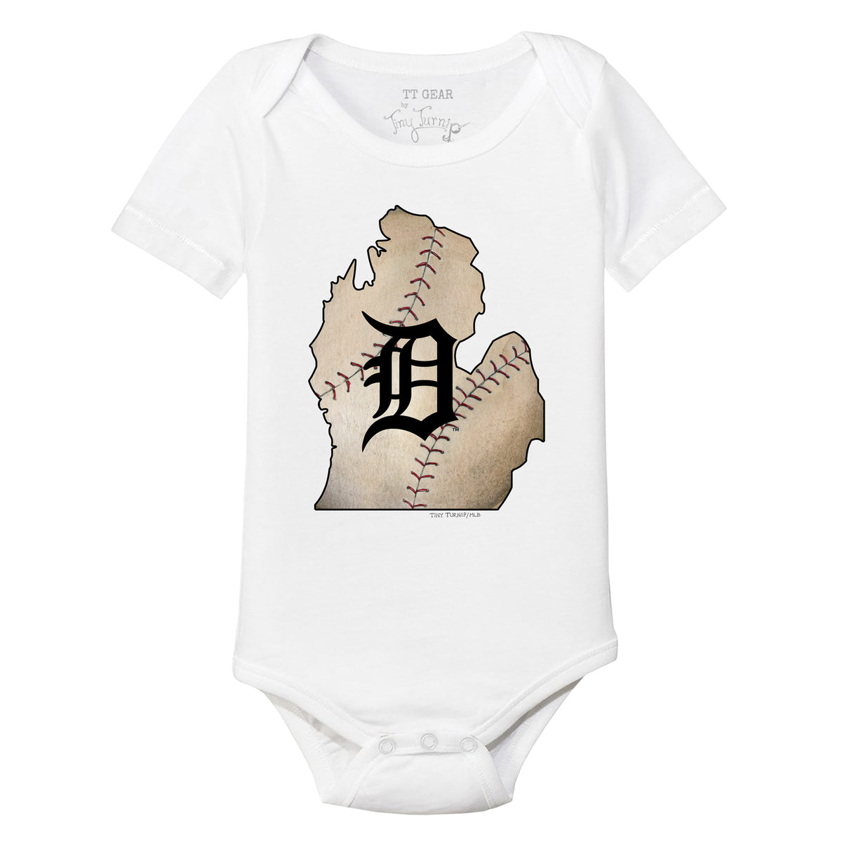 Detroit Tigers I Love Dad Short Sleeve Snapper