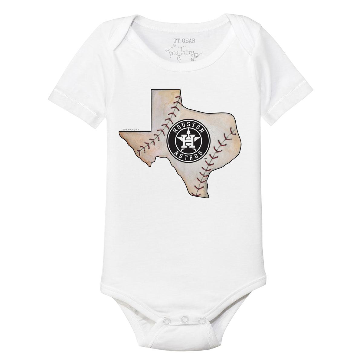 Infant Tiny Turnip Navy Houston Astros Triple Scoop T-Shirt