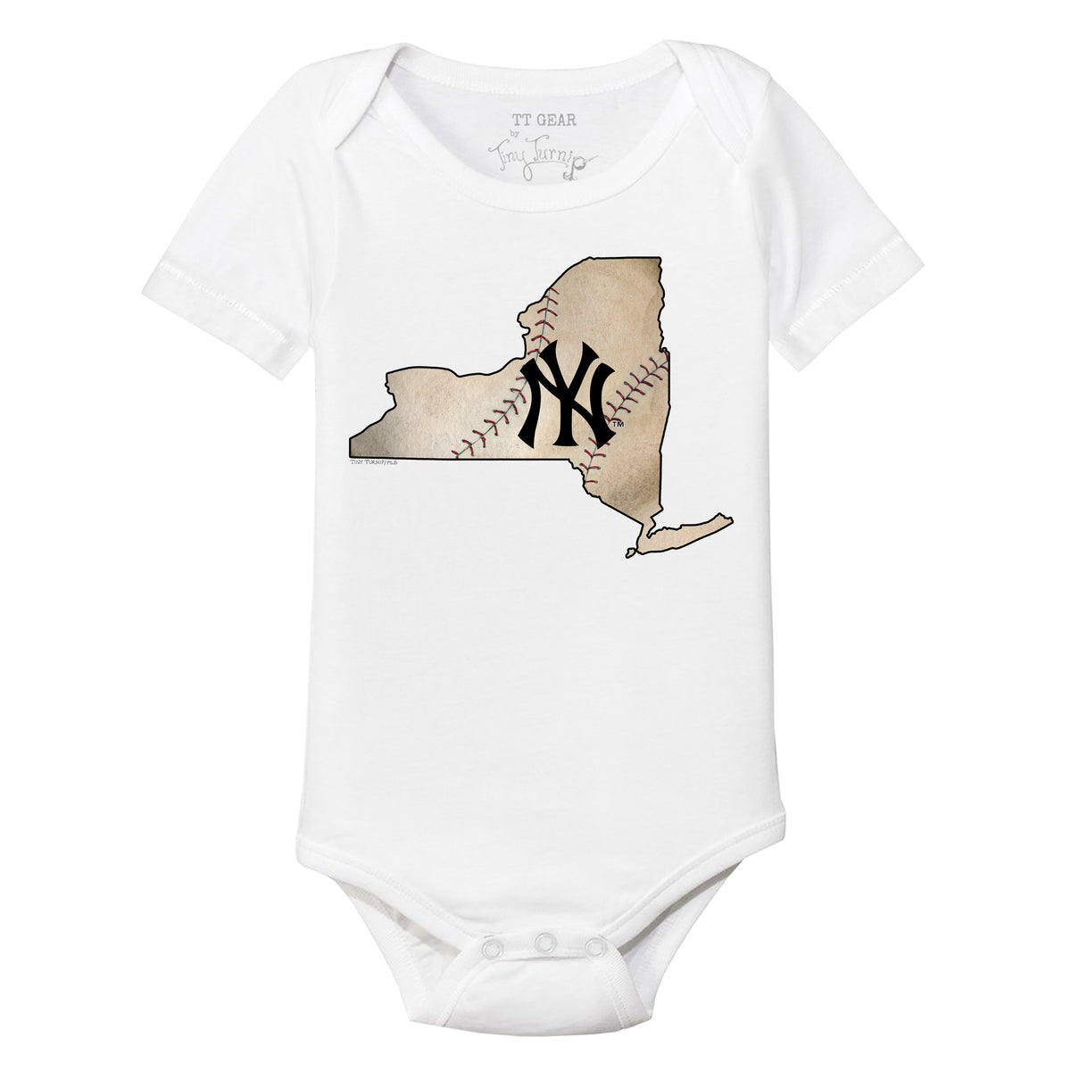 New York Mets Tiny Turnip Infant Fastball Bodysuit - Royal