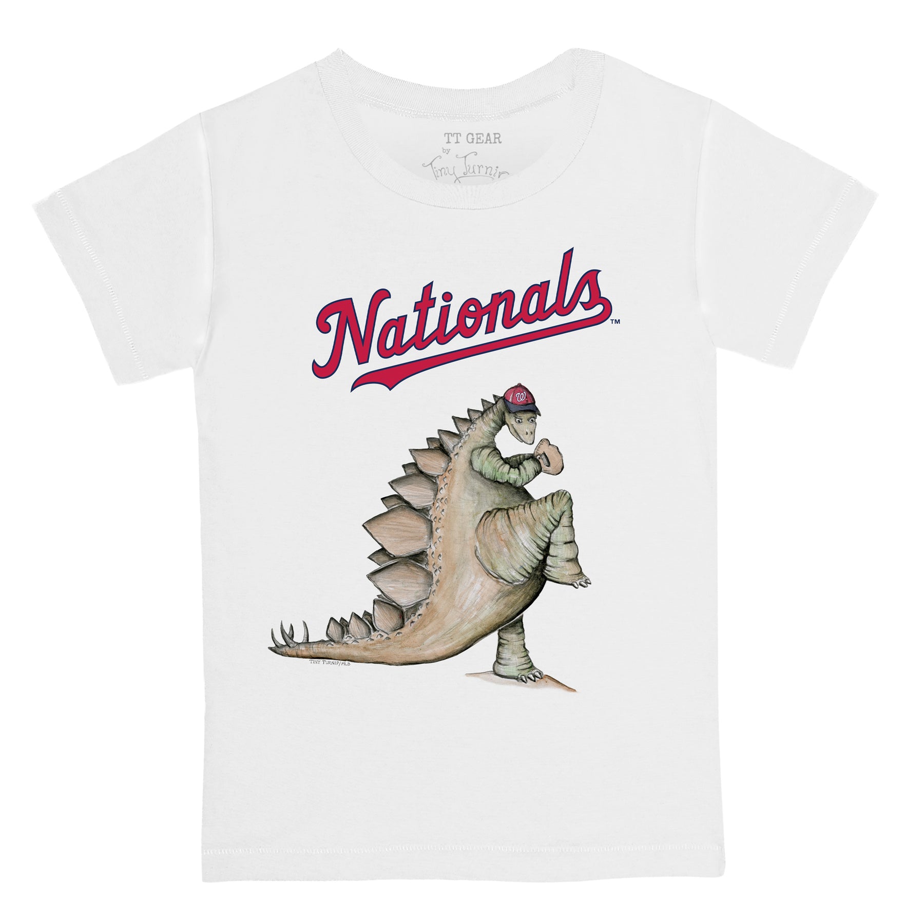 Washington Nationals Tiny Turnip Toddler Baseball Babes T-Shirt - White