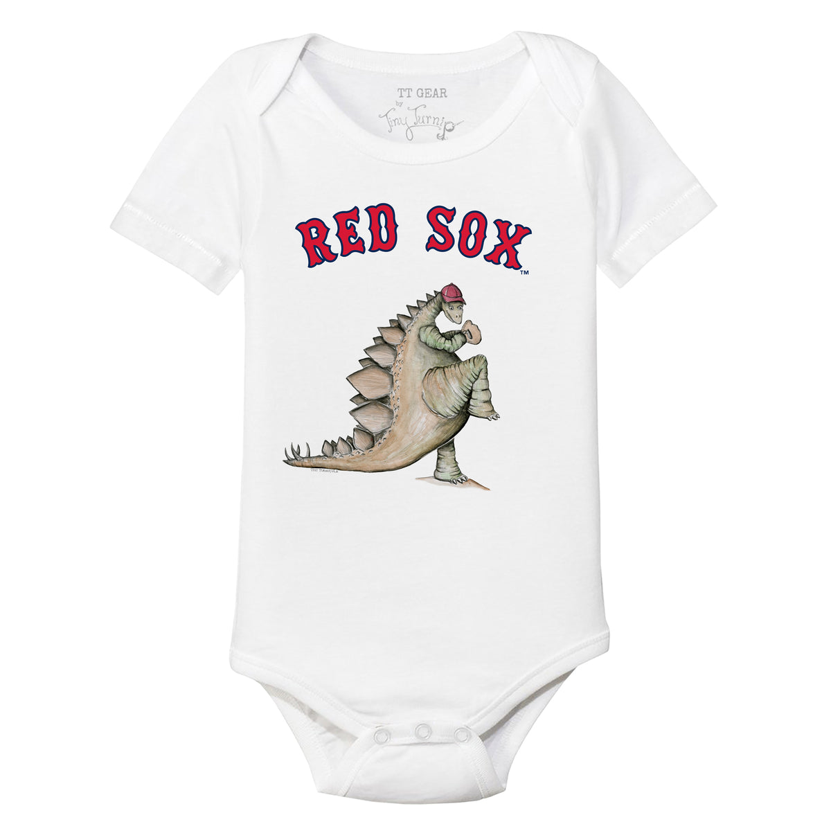 Boston Red Sox Stitched Baseball Short Sleeve Snapper 6M / Red