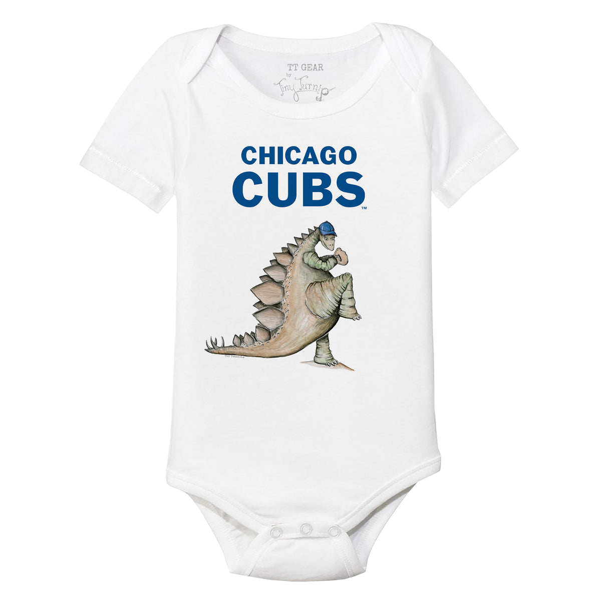 Chicago Cubs Girl Teddy Short Sleeve Snapper 12M / Royal Blue