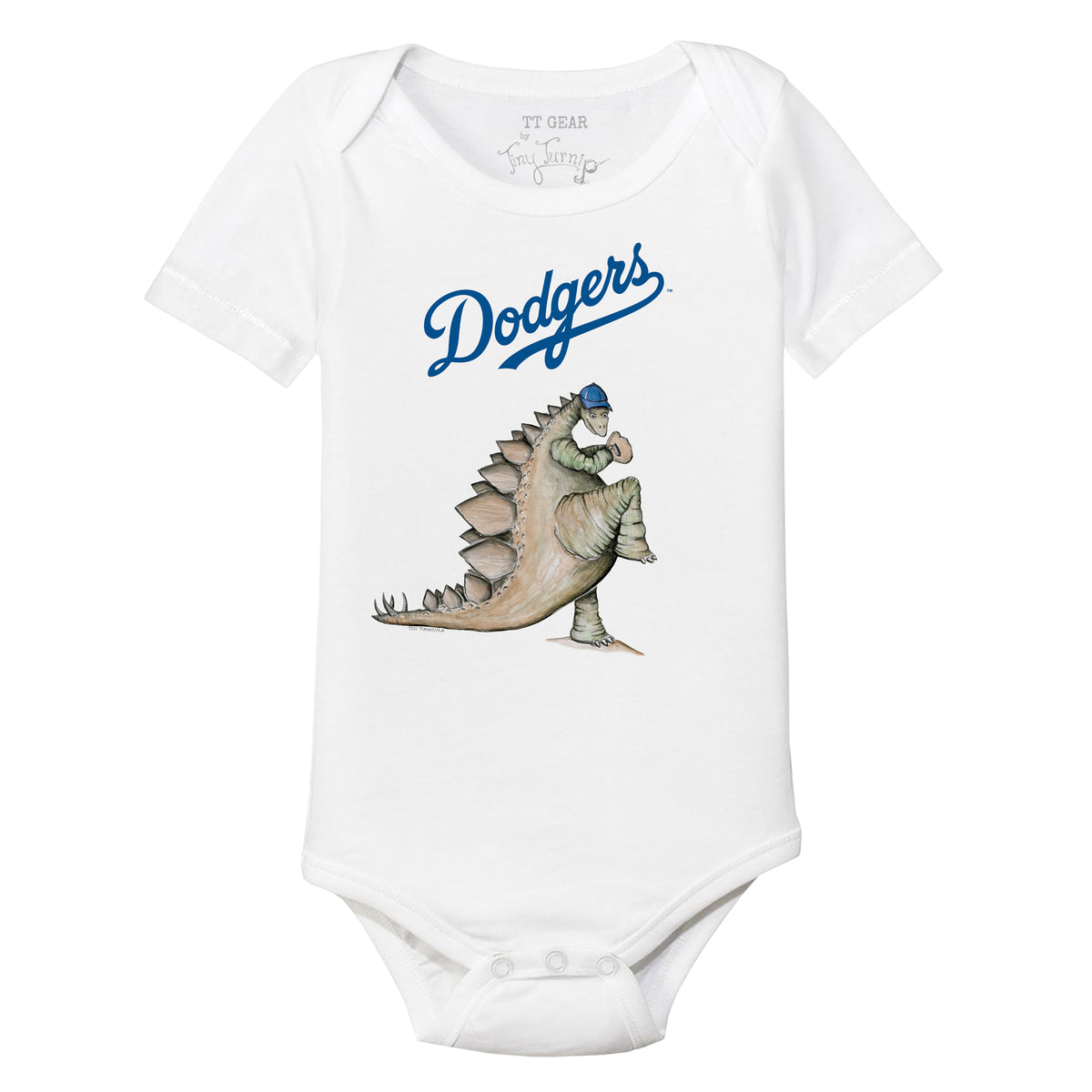 Los Angeles Dodgers Blooming Baseballs Short Sleeve Snapper 24M / Royal Blue