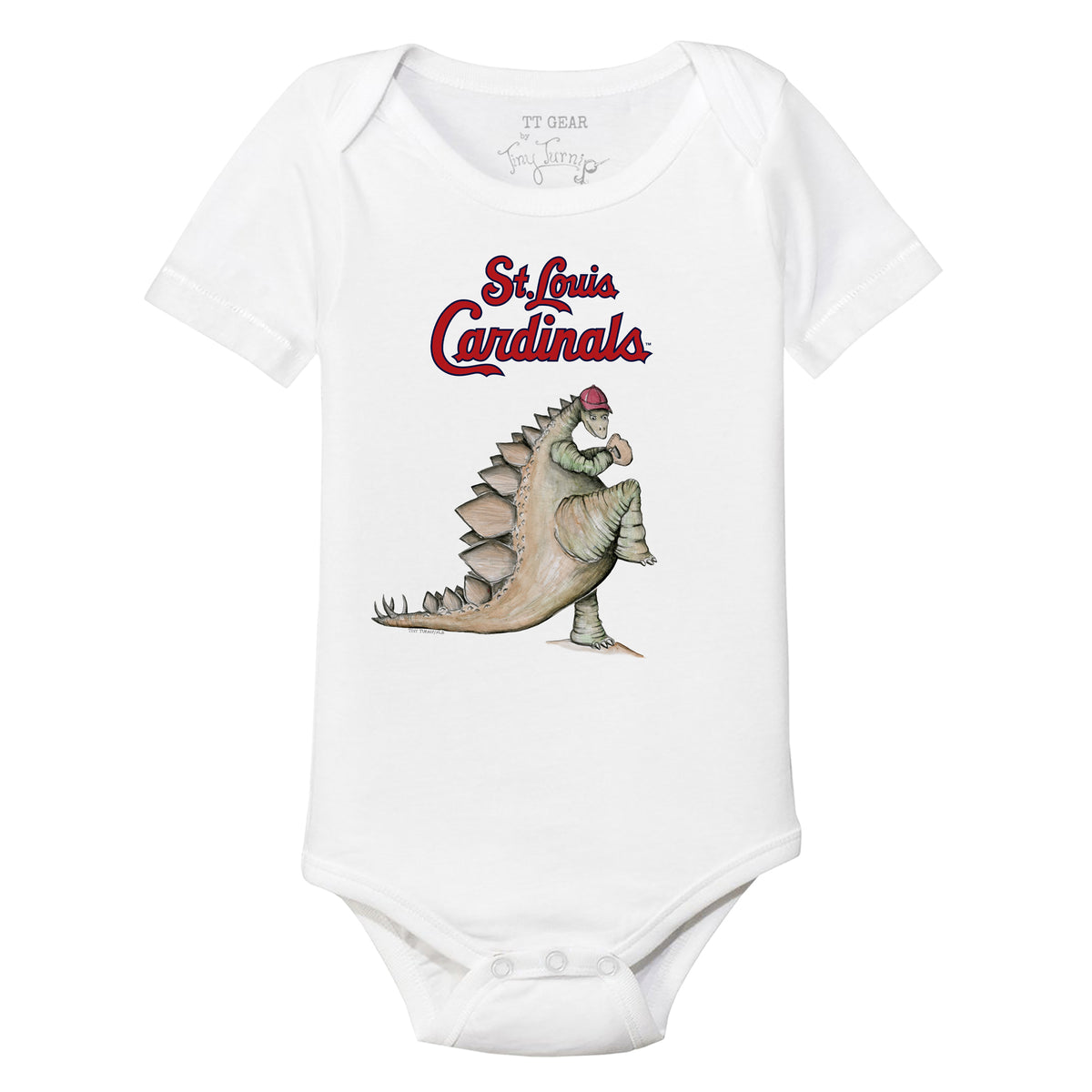 St. Louis Cardinals Kate The Catcher Short Sleeve Snapper 3M / White