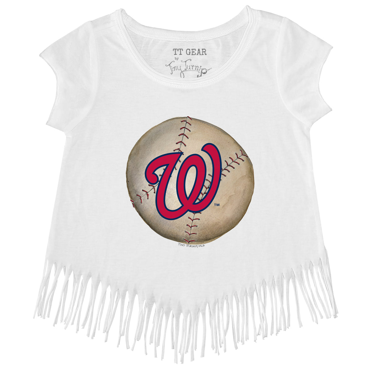 Washington Nationals Baseball Heart Banner Tee Shirt