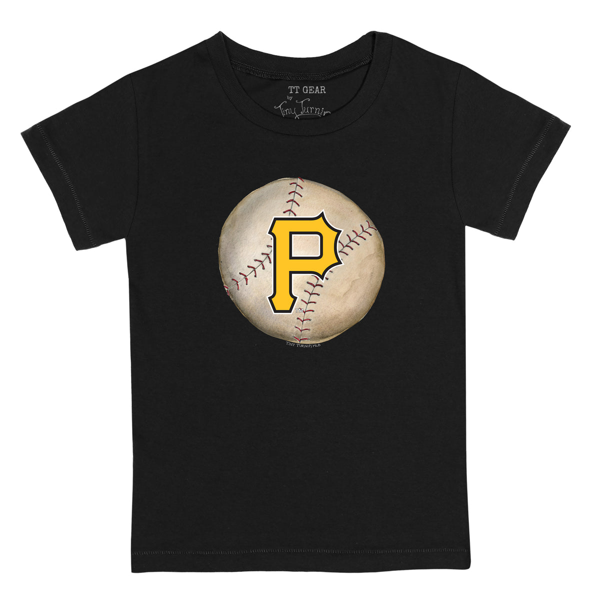 Youth Tiny Turnip White Pittsburgh Pirates Baseball Pow T-Shirt Size: Small
