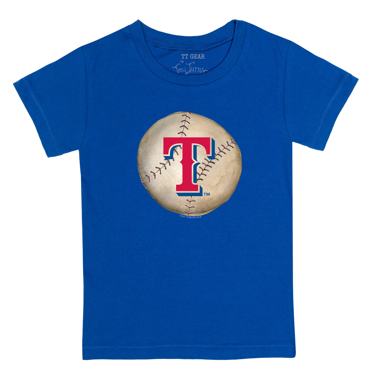 Texas Rangers Baseball Love Tee Shirt Youth Medium (8-10) / Royal Blue