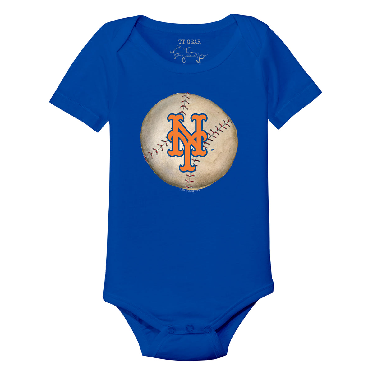 Toronto Blue Jays Tiny Turnip Infant Baseball Love Bodysuit - Royal