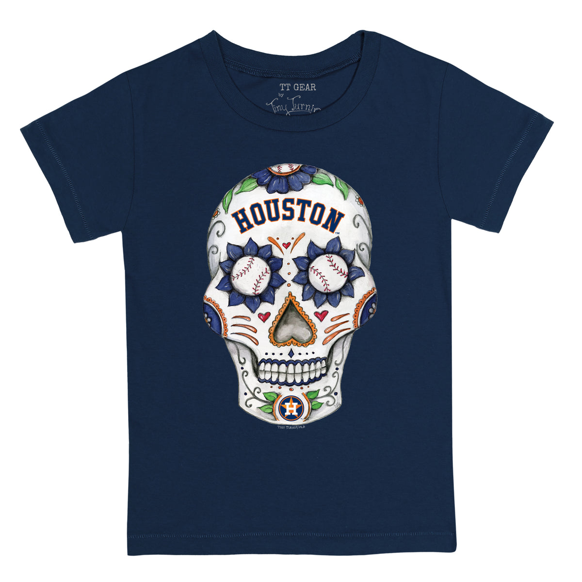 Girls Youth Tiny Turnip Black San Francisco Giants Sugar Skull Fringe T-Shirt Size: Extra Large