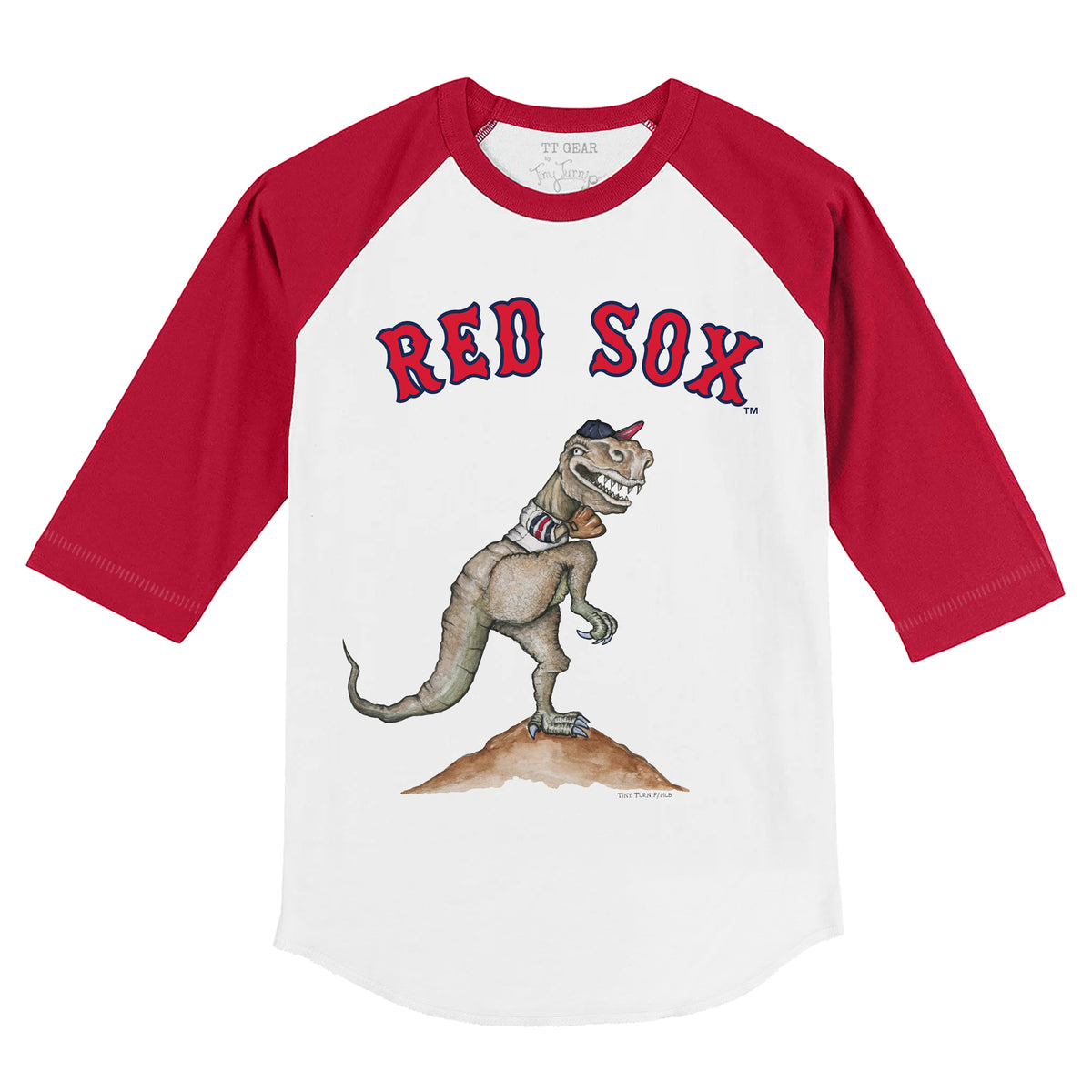 Tiny Turnip Boston Red Sox TT Rex Tee Shirt Women's XS / White