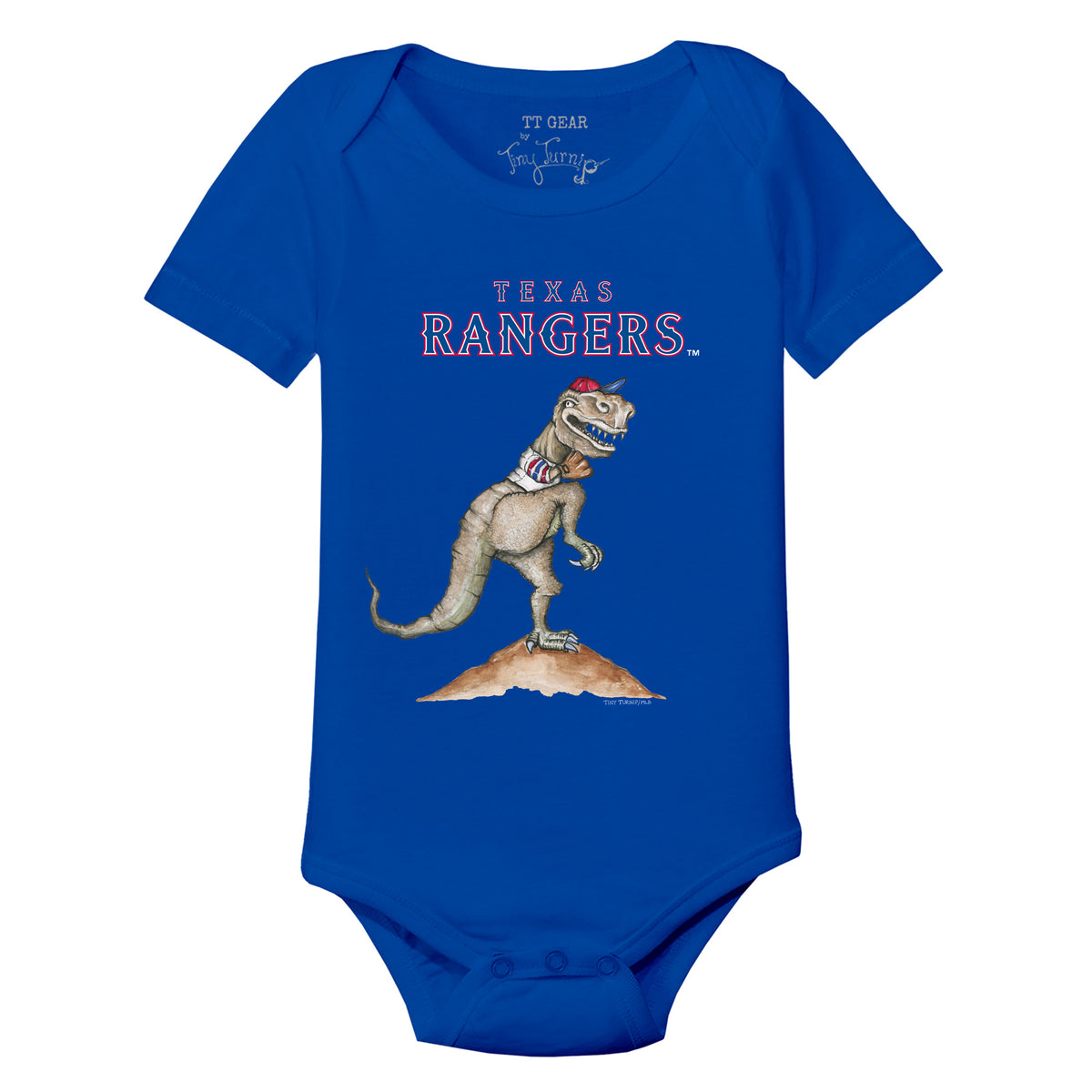 Infant Tiny Turnip White Seattle Mariners 3-Piece Dinosaur Bodysuit Set