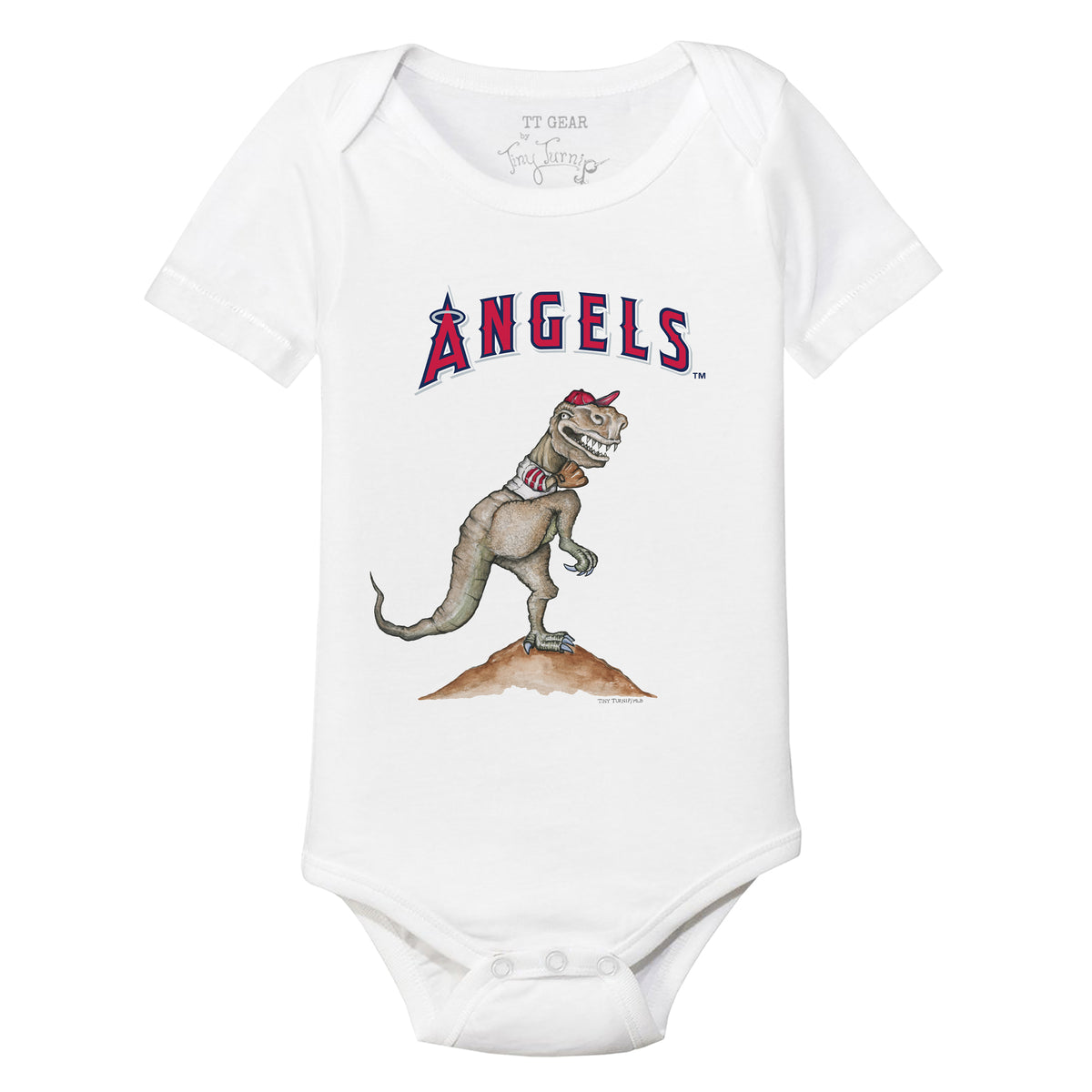 Los Angeles Angels Astronaut Short Sleeve Snapper 3M / Red