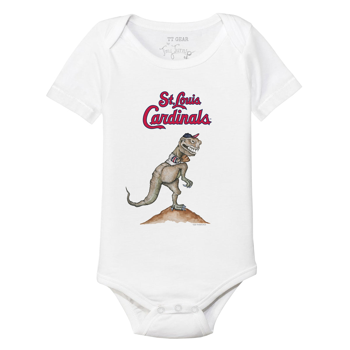 St. Louis Cardinals Kate The Catcher Short Sleeve Snapper 3M / White