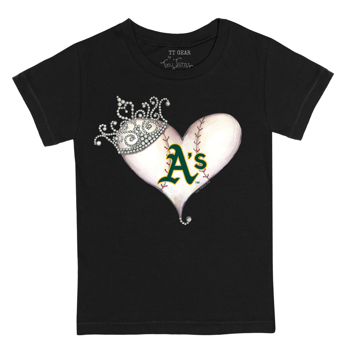 Lids Oakland Athletics Tiny Turnip Women's Hot Bats 3/4-Sleeve Raglan  T-Shirt - White/Black