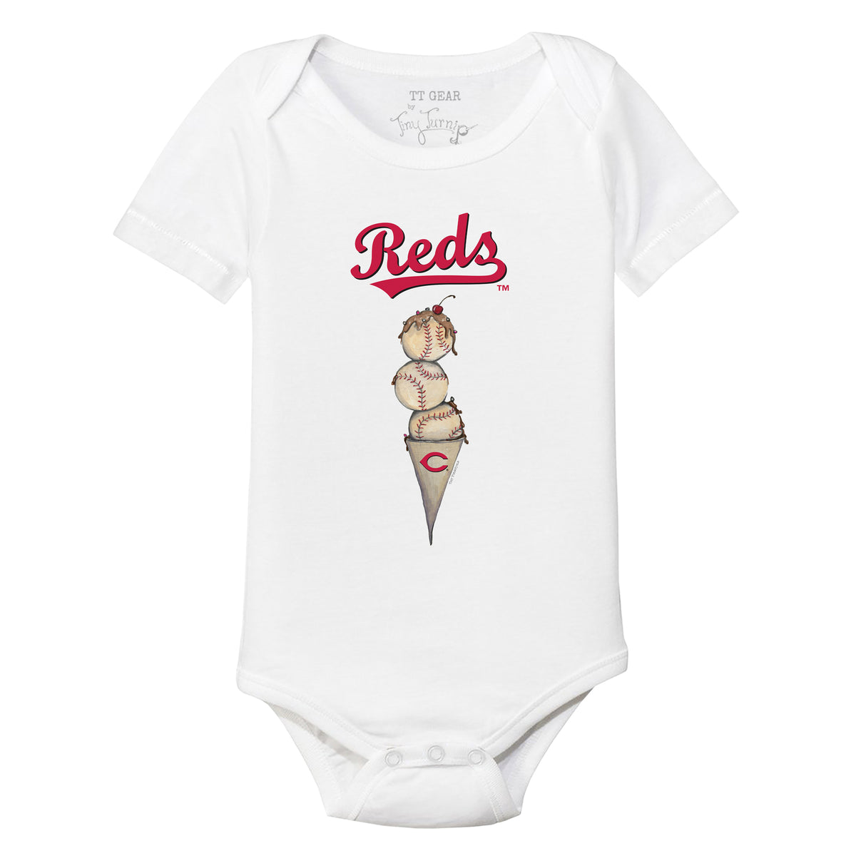 Cincinnati Reds Slugger Short Sleeve Snapper 3M / White