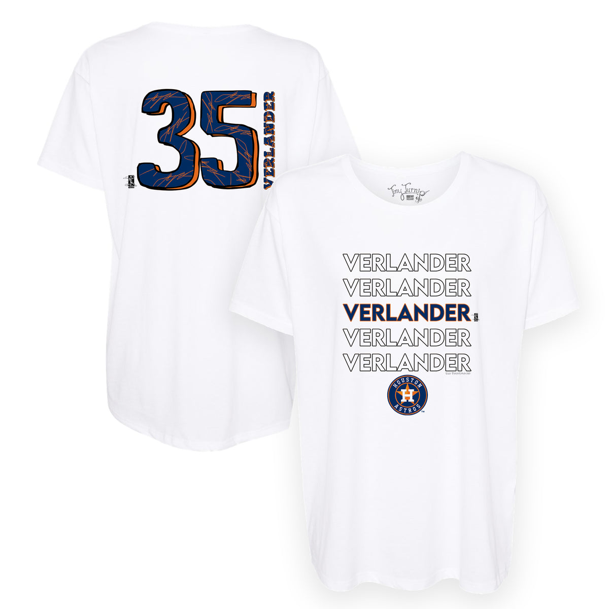 Houston Astros Jose Altuve Stacked Tee Shirt