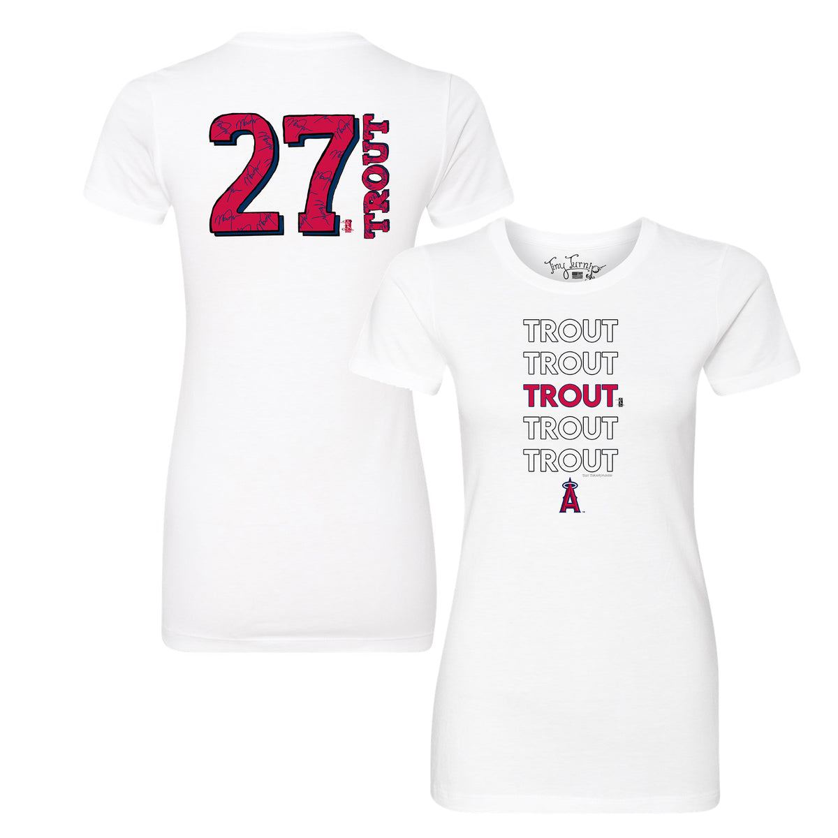 Mike Trout Los Angeles Angels Nike Youth Name & Number T-Shirt - Navy