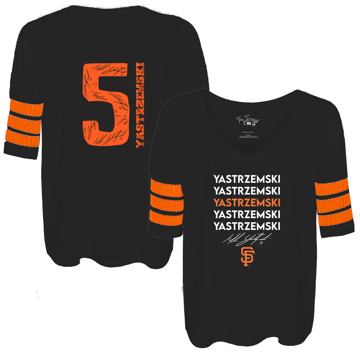 Baltimore Orioles State Outline 3/4 Black Sleeve Raglan