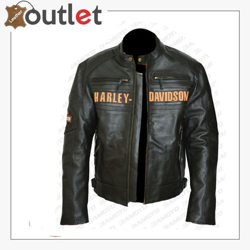 Bill Goldberg Classic Men's Harley Davidson Black Leather
