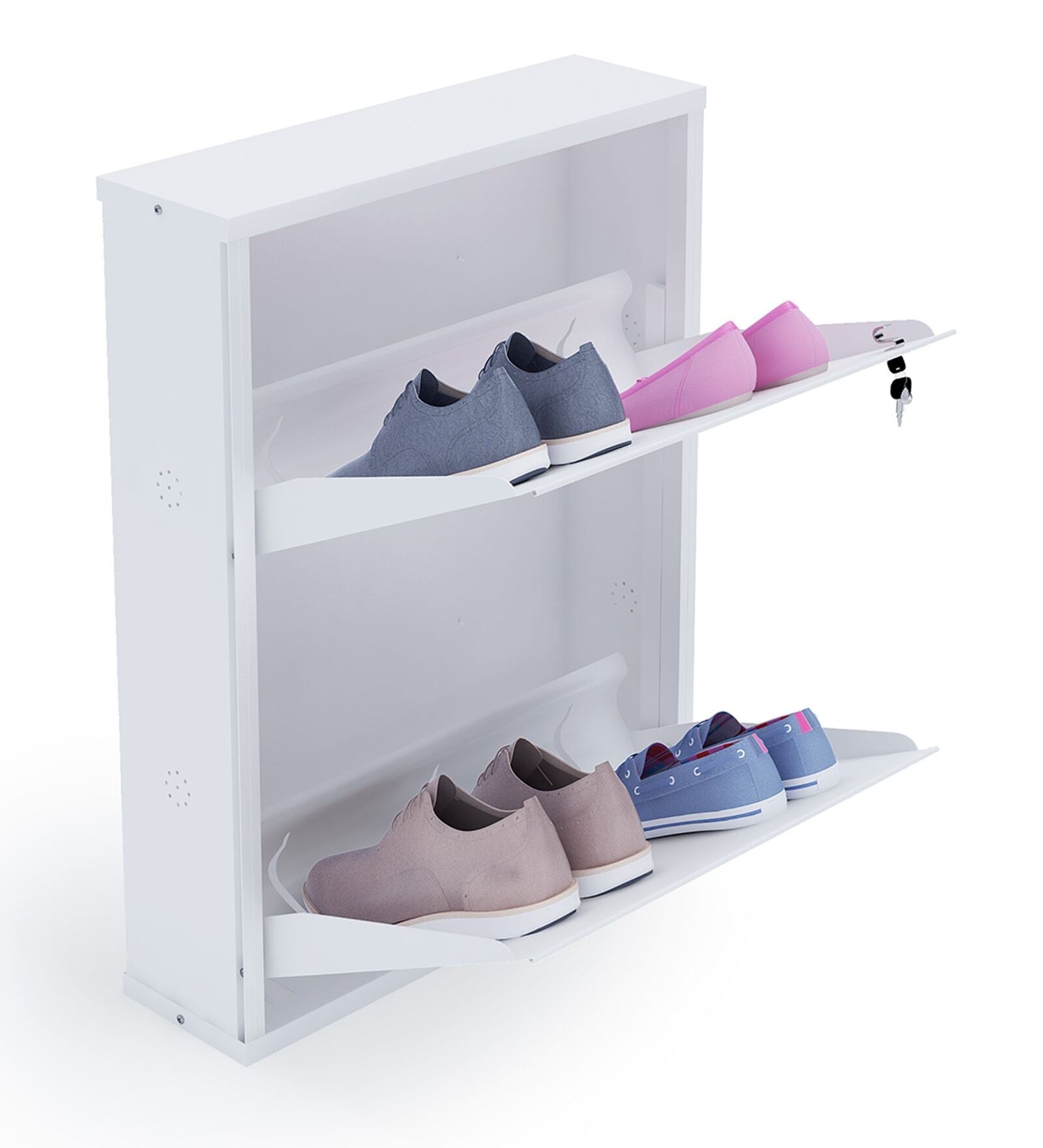 white shoe stand