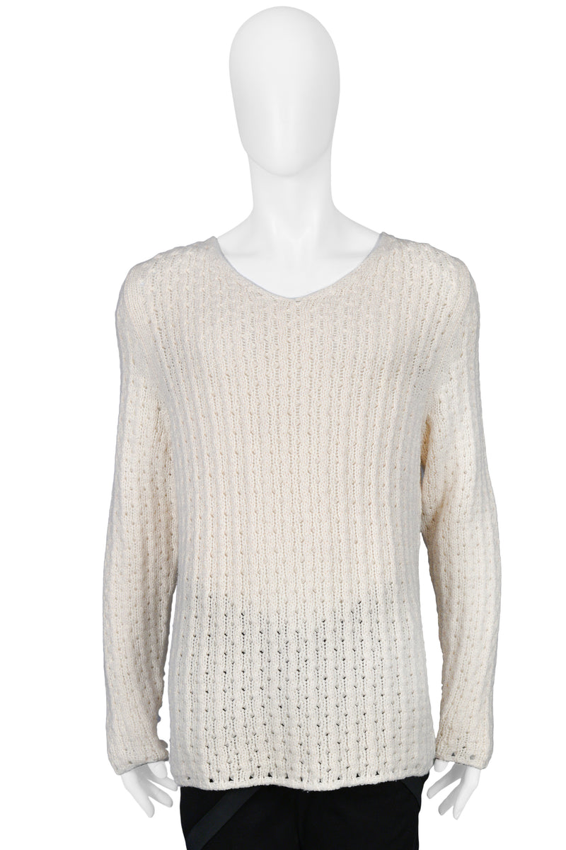 helmut lang 90s wire-knit-