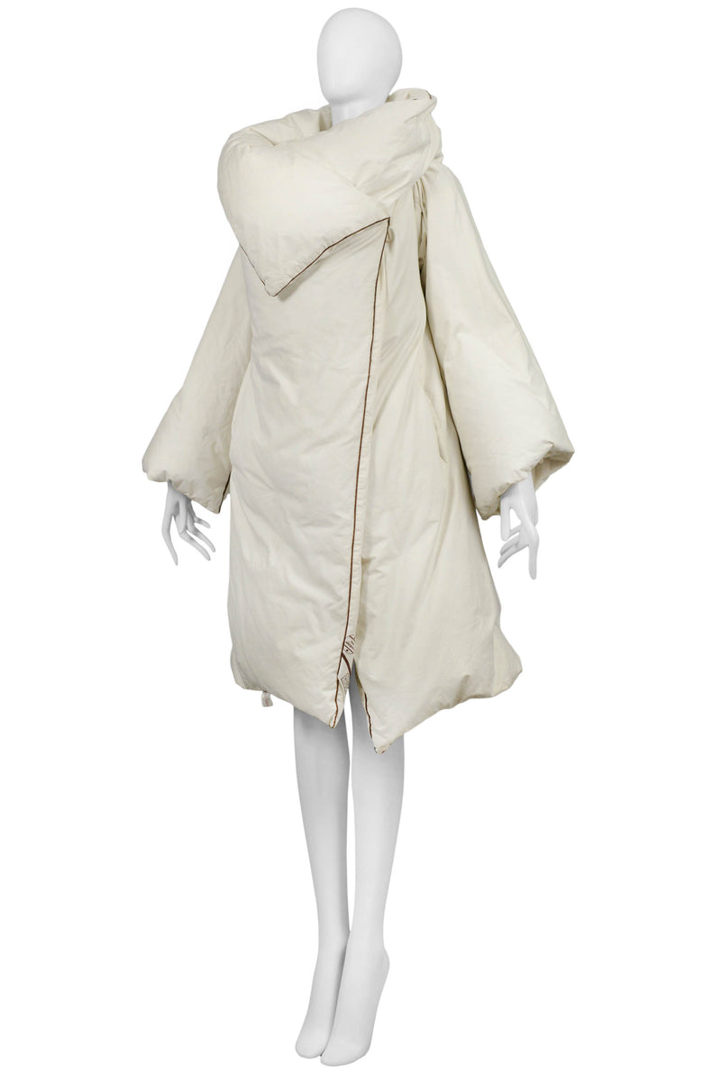 Margiela Artisanal White Duvet Coat 1999 Resurrection Vintage