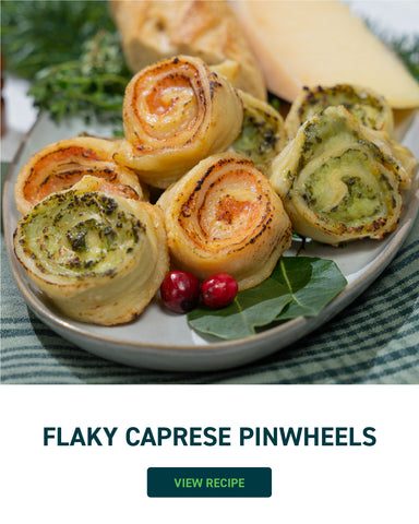 Flaky Caprese Pinwheels
