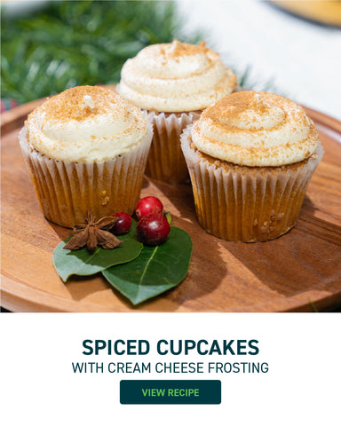 Spiced Cupcakes with Cream Cheese Frosting