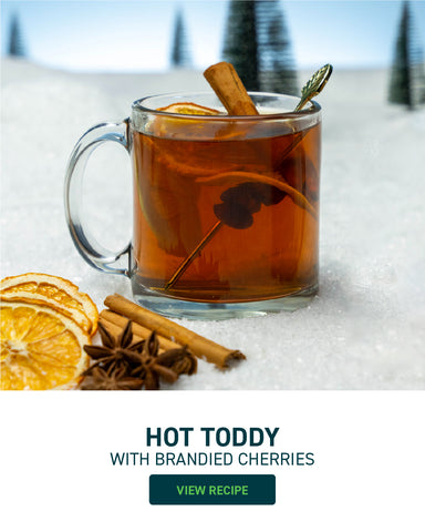 Hot Toddy with Brandied Cherries