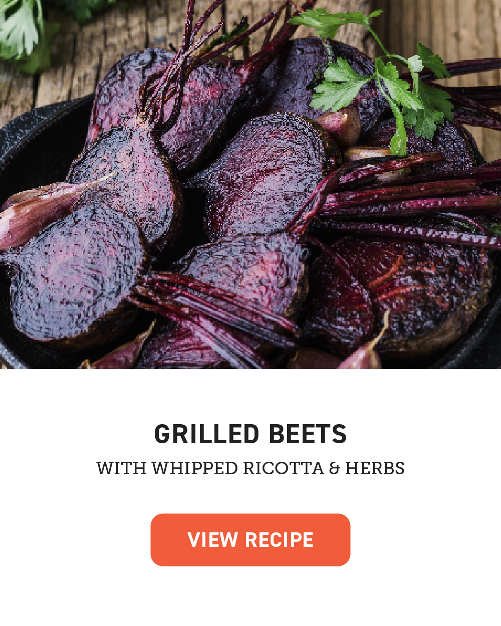 aeroblaze indoor grill Grilled Beets with Whipped Ricotta & Herbs