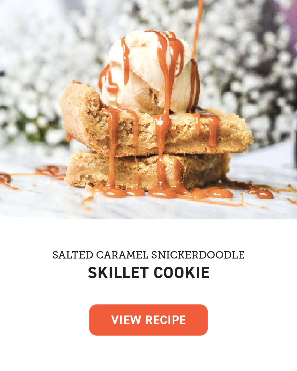 aeroblaze indoor grill Salted Caramel Snickerdoodle Skillet Cookie
